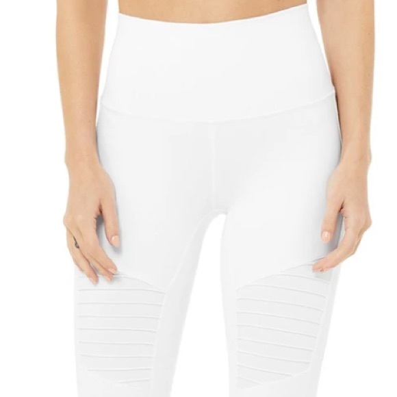 High Waisted Alo Moto Legging - Picture 7 of 8